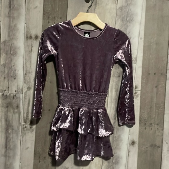 Pixie lane purple velvet dress size 5 - Picture 1 of 7